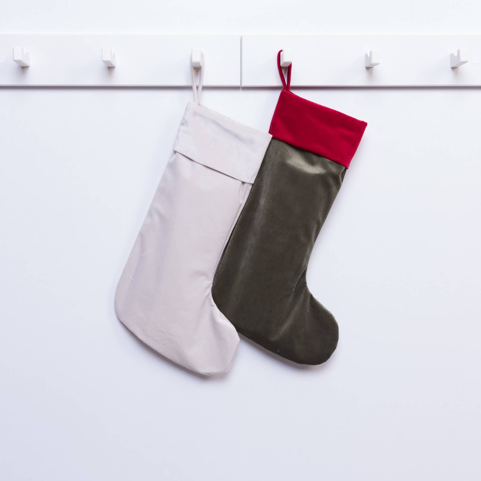 DallasTextile - Vente Collants festifs - Bas de Noël en velours personnalisable avec manchette en velours4