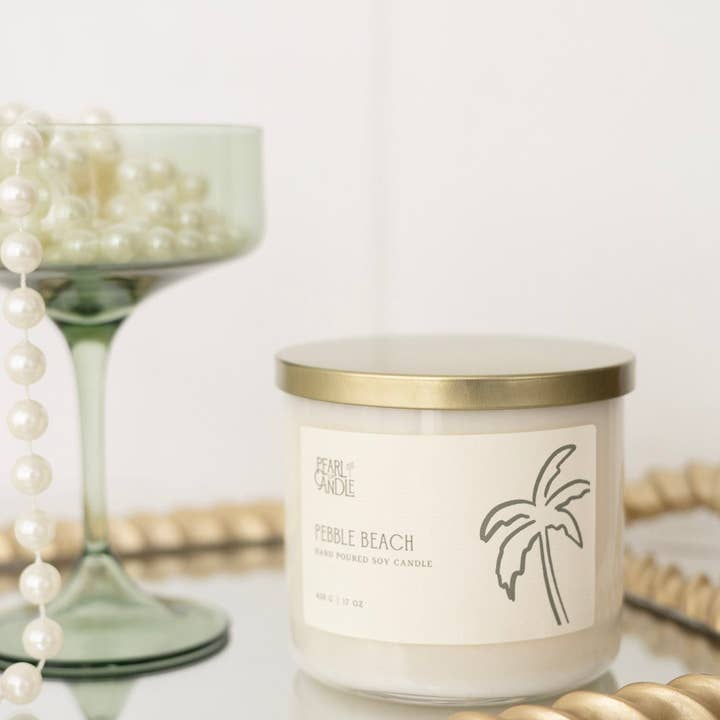 Pearl Candle Co. - Wholesale Jar/Filled Candle - Pebble Beach Candle1