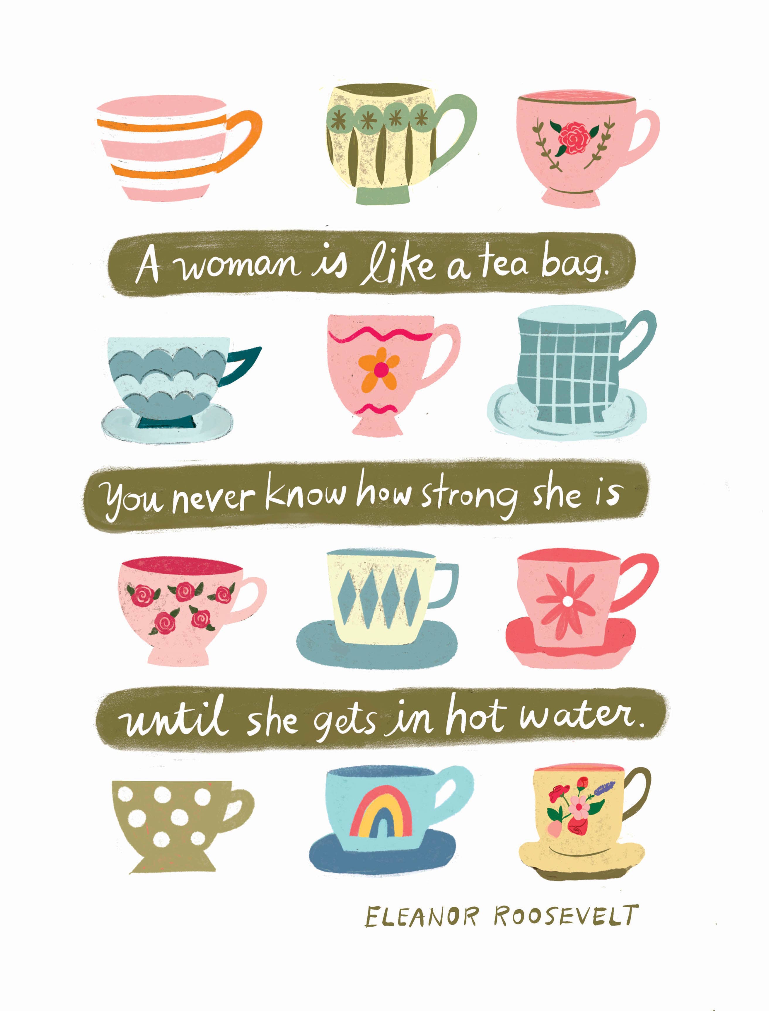 Little Desk Drawer - Wholesale Everyday Greeting Card - Eleanor Roosevelt Quote Card1