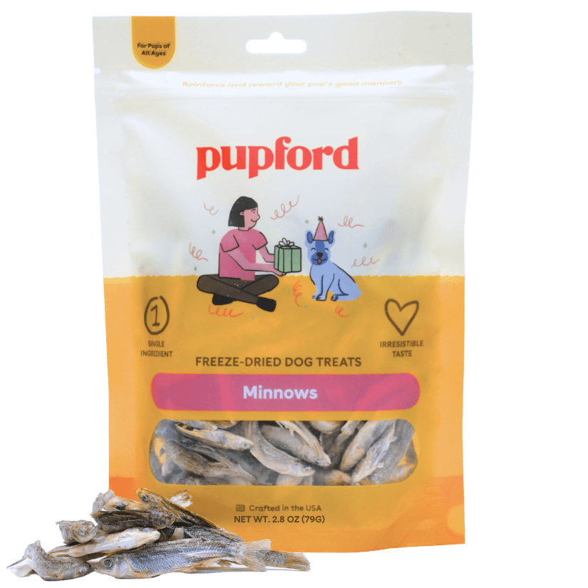 Pupford - Wholesale Pet Treats - Dog - Freeze Dried Minnows 2.8oz0