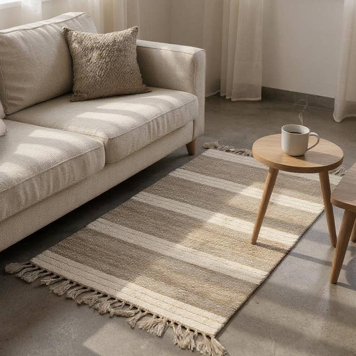 Handloom Jute Rug for wholesale by absolutely natural lifestyle