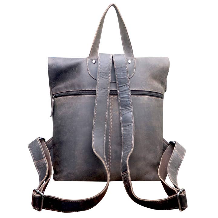 Greenwood – Engroshandel Rygsæk - Dame – Sandy Lille Rygsæk med Rullelukning Pige Læderrygsæk Dame Moderne20