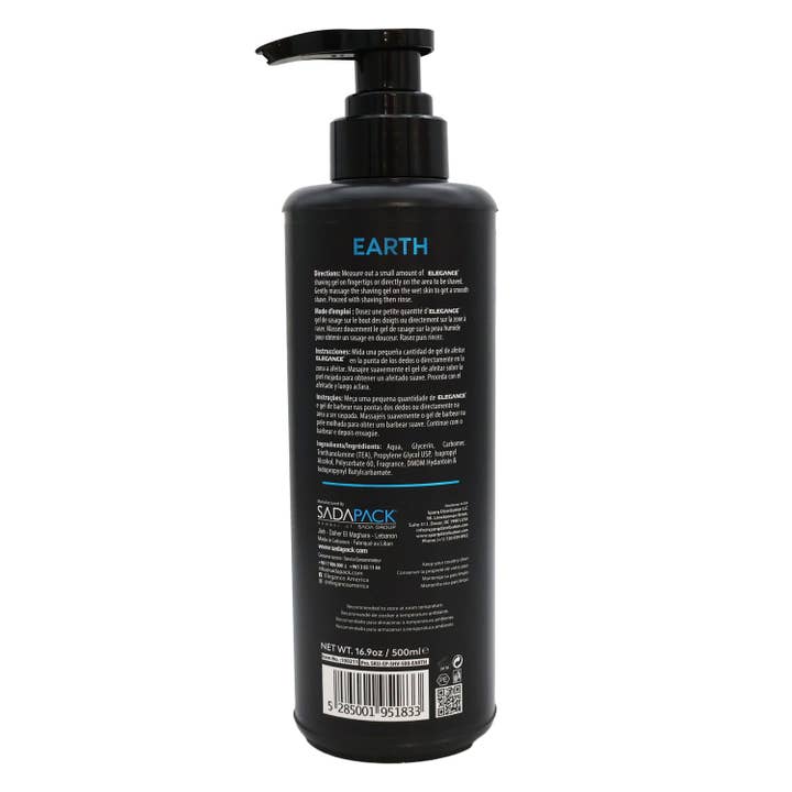 KT Supply - Wholesale Shaving Cream - Men's - Elegance Shaving Gel Earth, 16.9 Oz.1