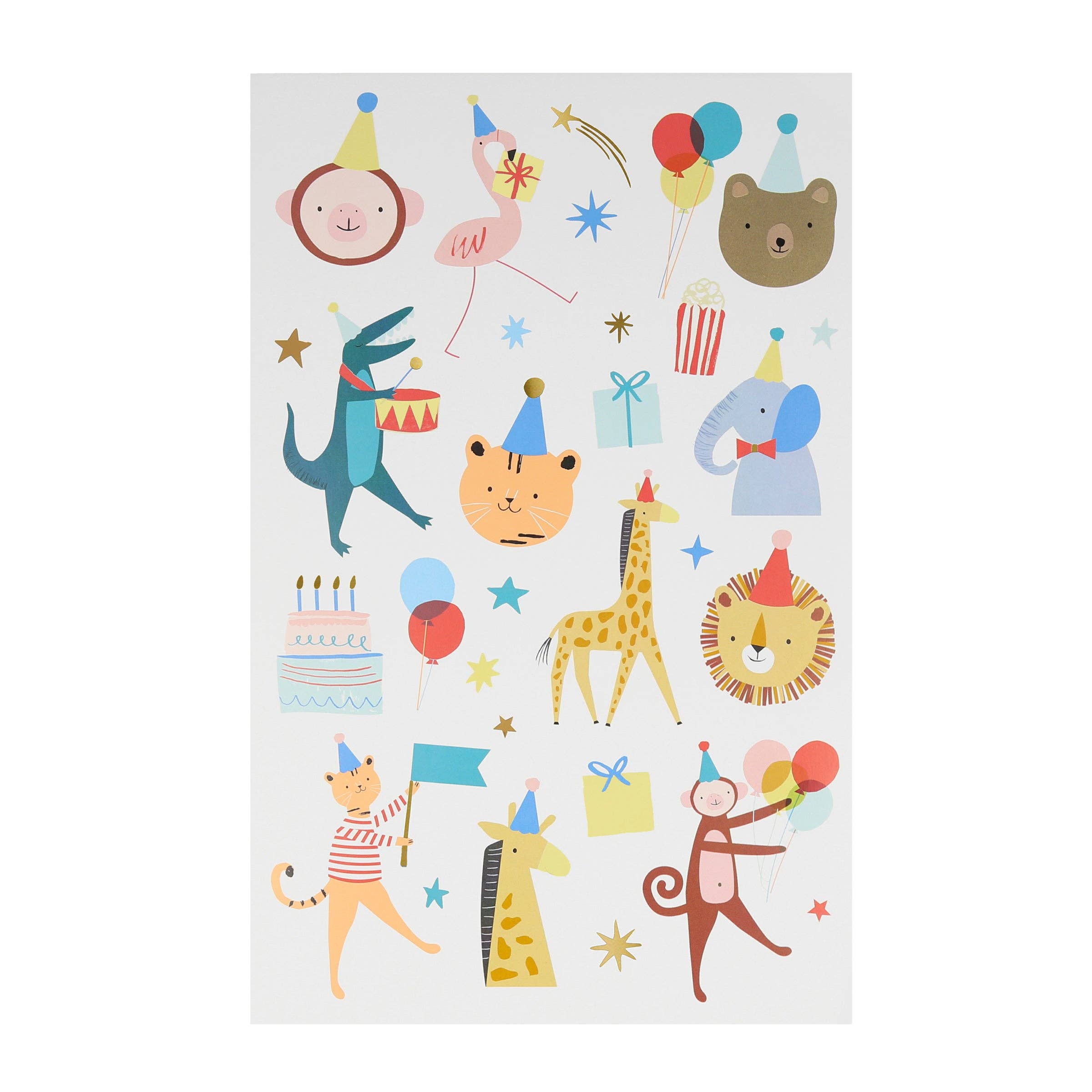 Meri Meri - Wholesale Temporary Tattoo - Kids - Animal Parade Temporary Tattoo Sheets1