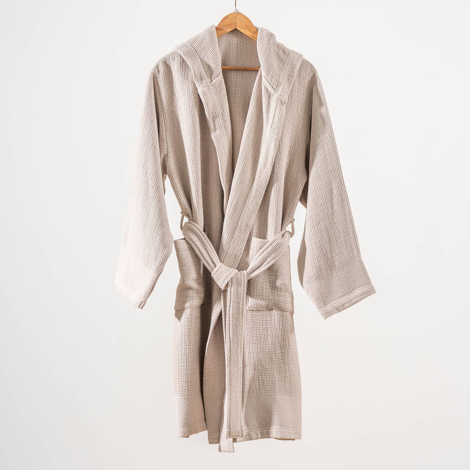 Kikoya - Wholesale Robe - Women's - Stonewash Bathrobe Turkish Cotton LightWeight Hood Quick-dry11