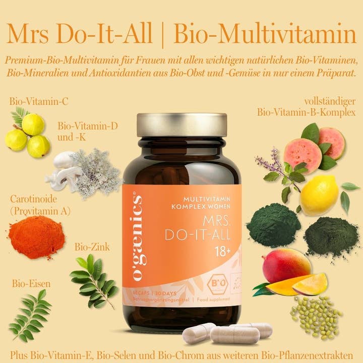 Ogaenics – Großhandel Nahrungsergänzungsmittel/Vitamin zum Einnehmen – Mrs. DO-IT-ALL 18+ Multivitamin Komplex Women