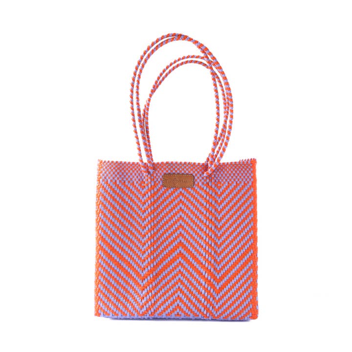 Sac cabas tissé en plastique recyclé Positano pour la vente par Tin Marin