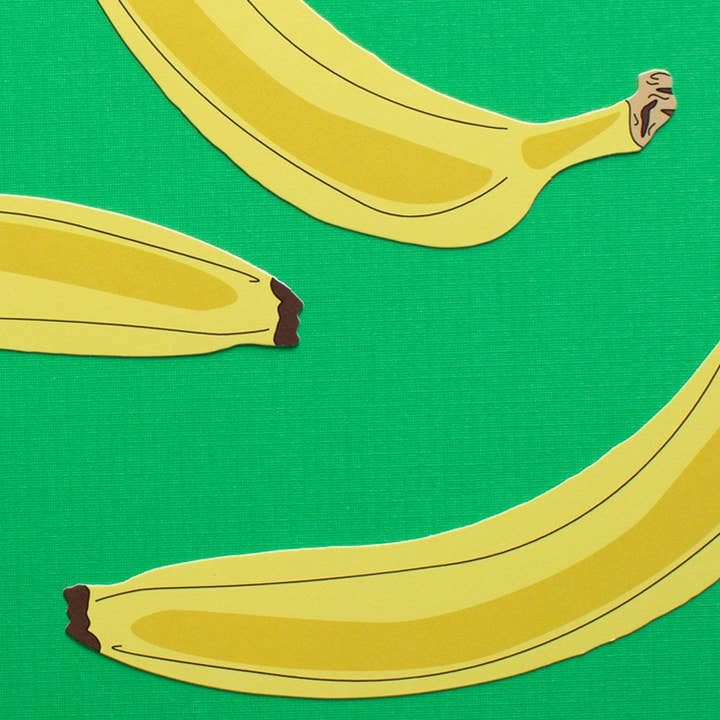 Humdrum Paper - Wholesale Bookmark - Banana Bookmark (it's die cut!)