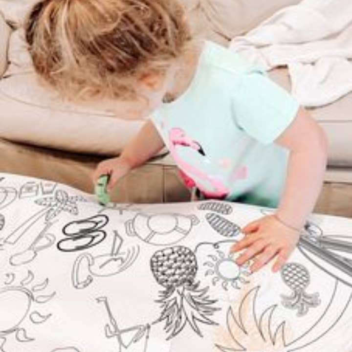 Creative Crayons Workshop - Wholesale Coloring Tablecloth - Kids & Baby - Beach Coloring Tablecloth