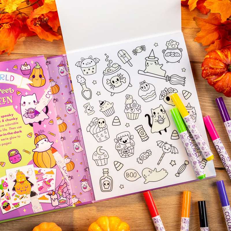 Simon & Schuster - Wholesale Coloring & Activity Book - Kids & Baby - ColorWorld: Spooky Sweet Halloween by5