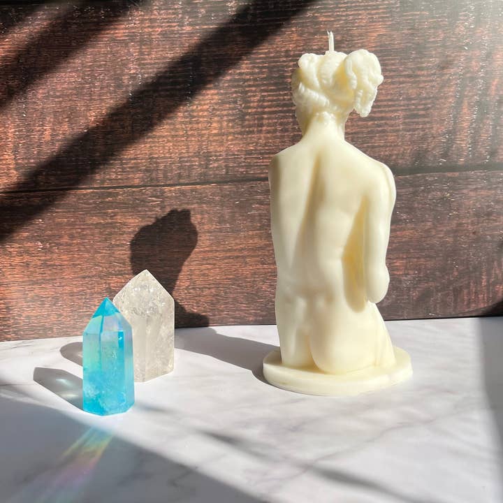 Beauty and the Moon – wholesale Novelty candle – 6.5 Inch Goddess Candle | Naked Female Body Candle5
