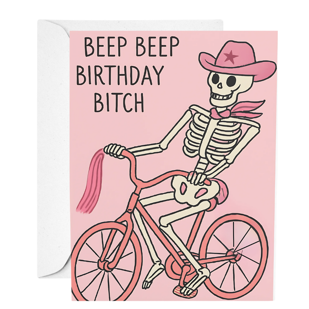 Nefer Designer Candles & Home Decor - Wholesale Birthday Card - Beep Beep Birthday Bitch | Friendship & Birthday Card0