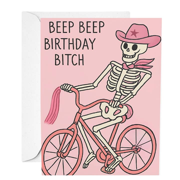 Nefer Designer Candles & Home Decor - Wholesale Birthday Card - Beep Beep Birthday Bitch | Friendship & Birthday Card