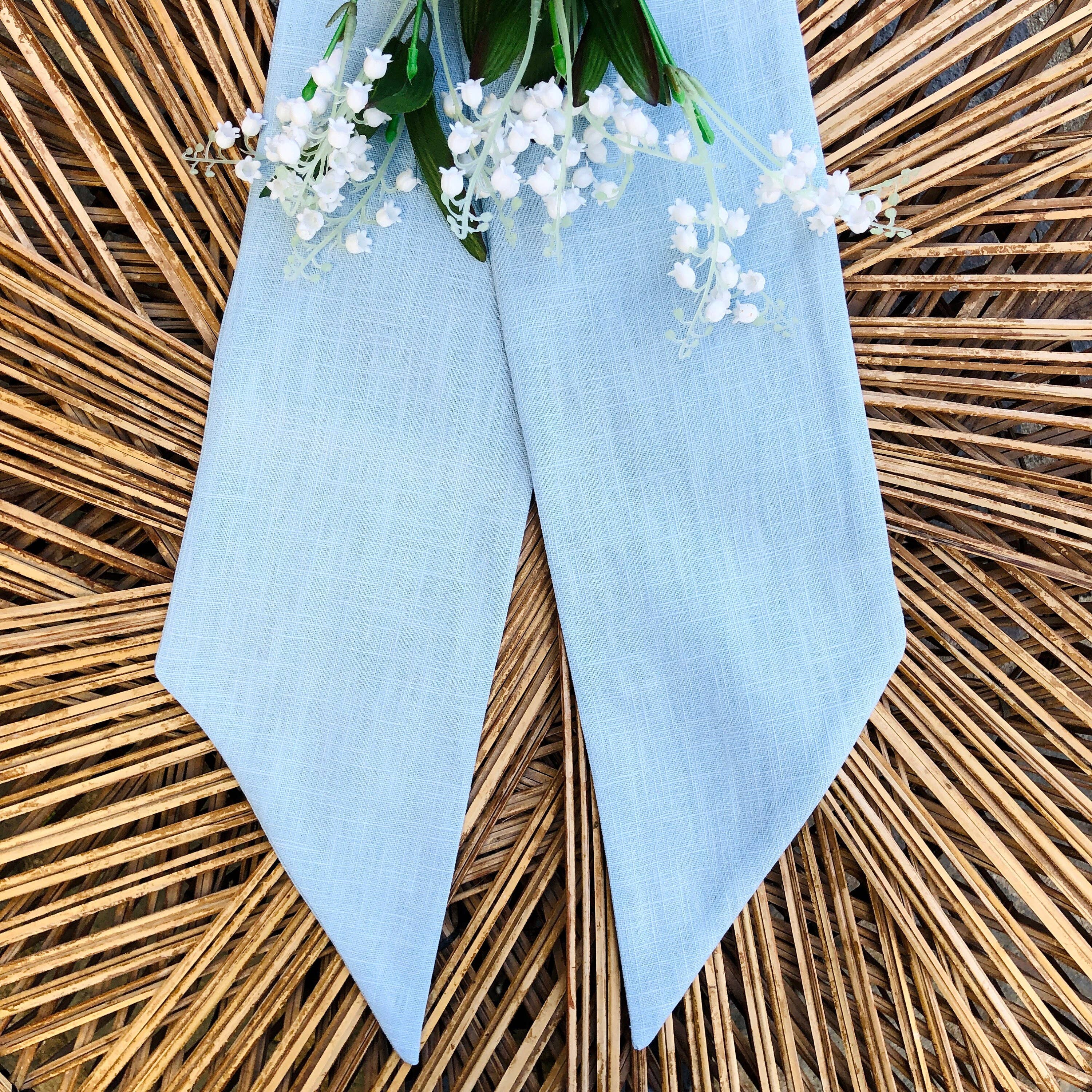 Belle Linen – Großhandel Kranz – 100% Premium Qualität Leinen Kranzschärpe5