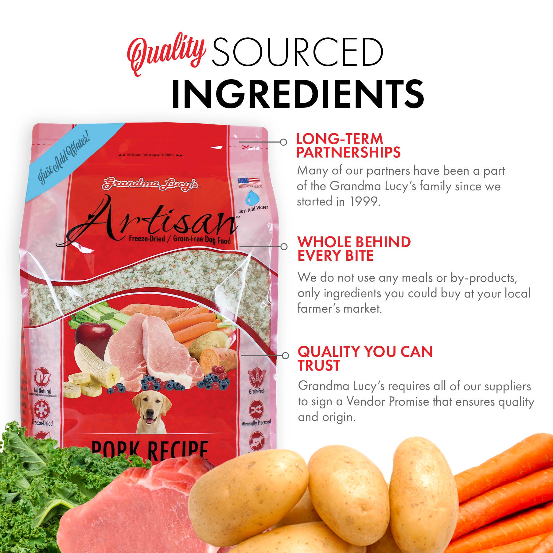 Grandma Lucy's - Wholesale Pet Food - Dog - Artisan Pork Dog Food – 10lb5