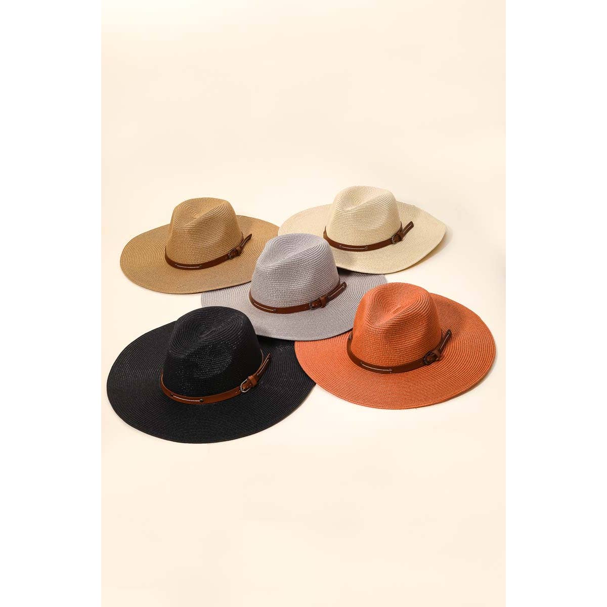 Anarchy Street - Vendita all'ingrosso Cappello di paglia - Donna - Cappello Fedora con fibbia intrecciata3