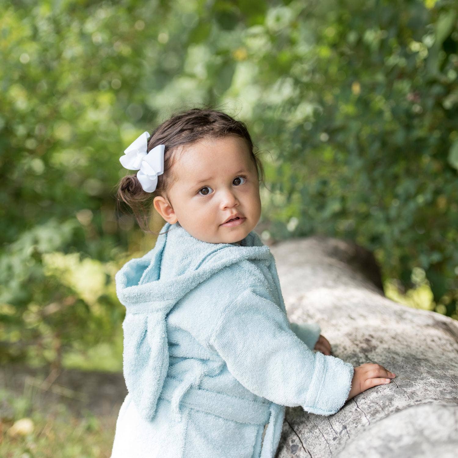 Summerville organic - Wholesale Robe - Kids - Organic Bath Robe Rabbit Ice blue 4-6 years1