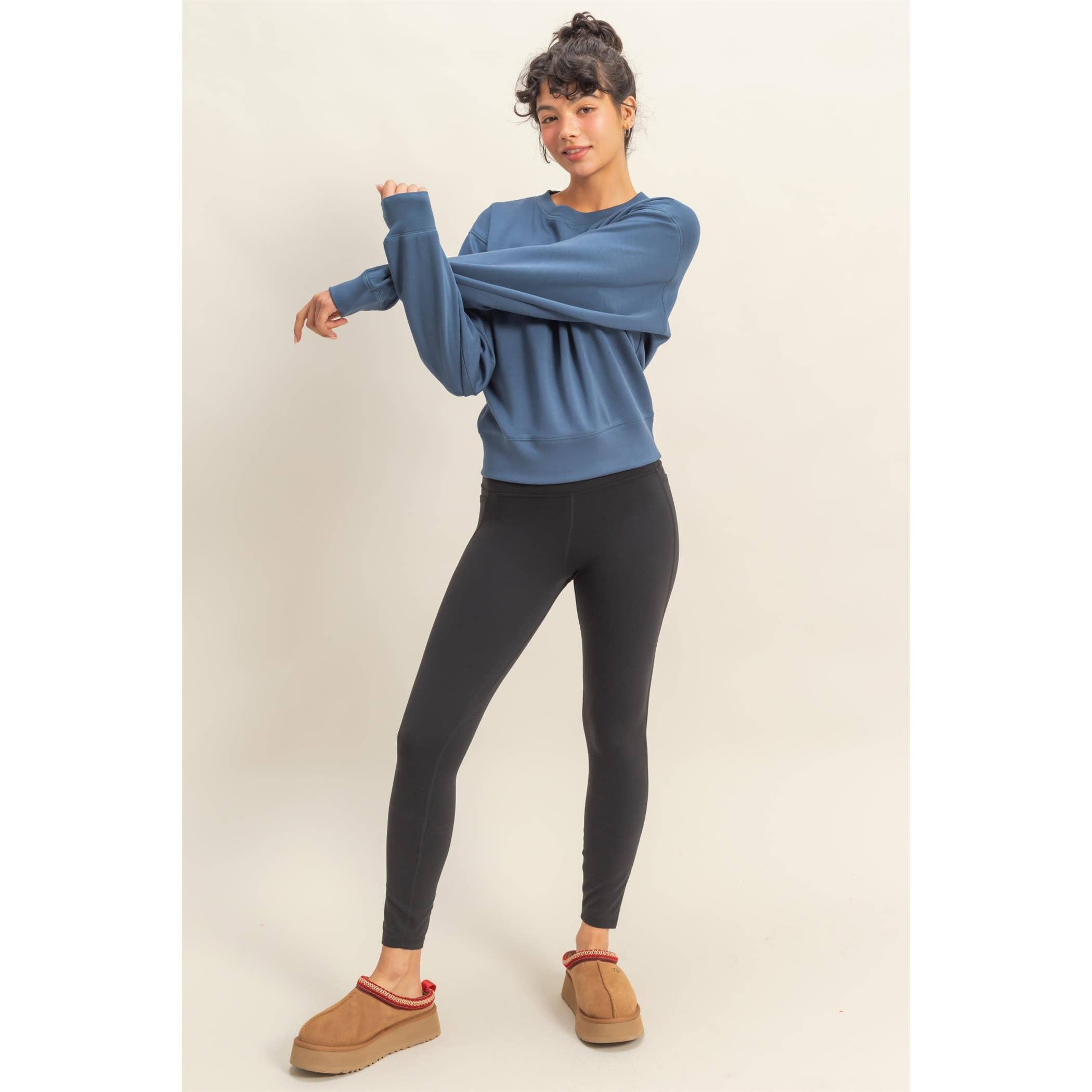 Double Zero – wholesale Sweatshirt - Dam – Dubbelstickad sweatshirt med rund hals19