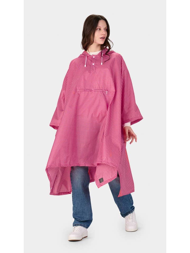 Mkr International - Wholesale Poncho – Women's - "Tartan" Foldable Waterproof Poncho Clima C-Collection1