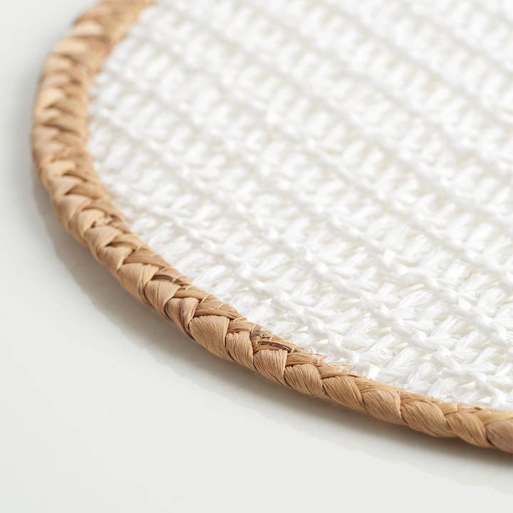 Placemat "Nature", paper mix, white for wholesale on Faire1