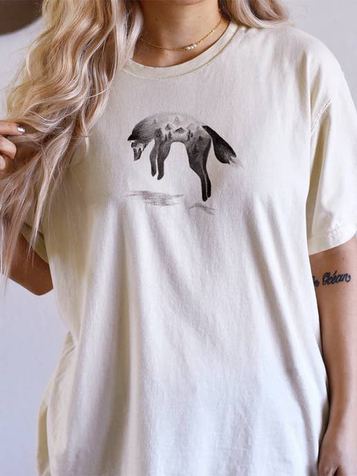 Jumping Fox shirt for wholesale by Prettysucks