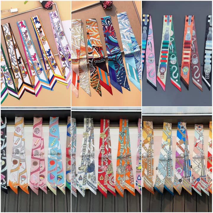 Seidengefühl Twilly Schal SS-30020 30019 30018 30017 30015 für den Großhandel von Oblige by G