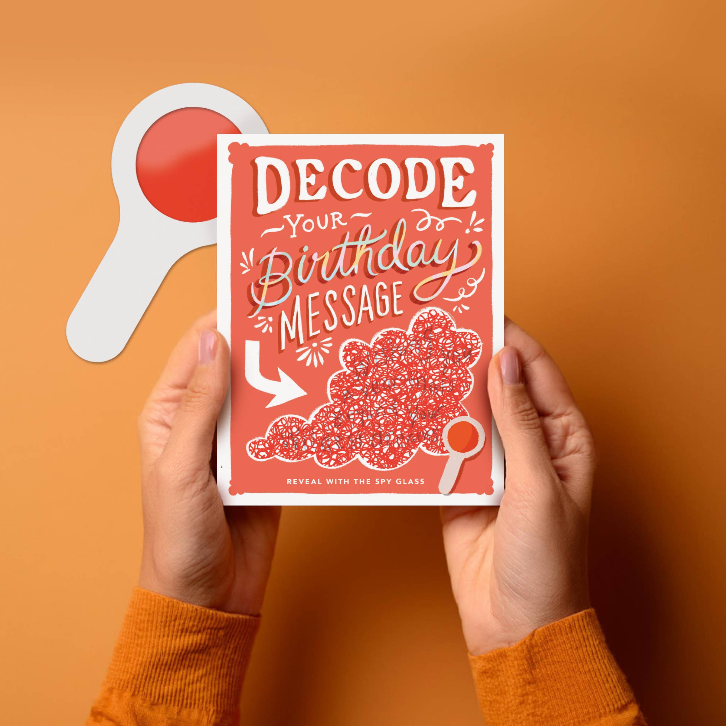 Inklings Paperie - Wholesale Birthday Card - Decoder Card - Birthday Cloud1