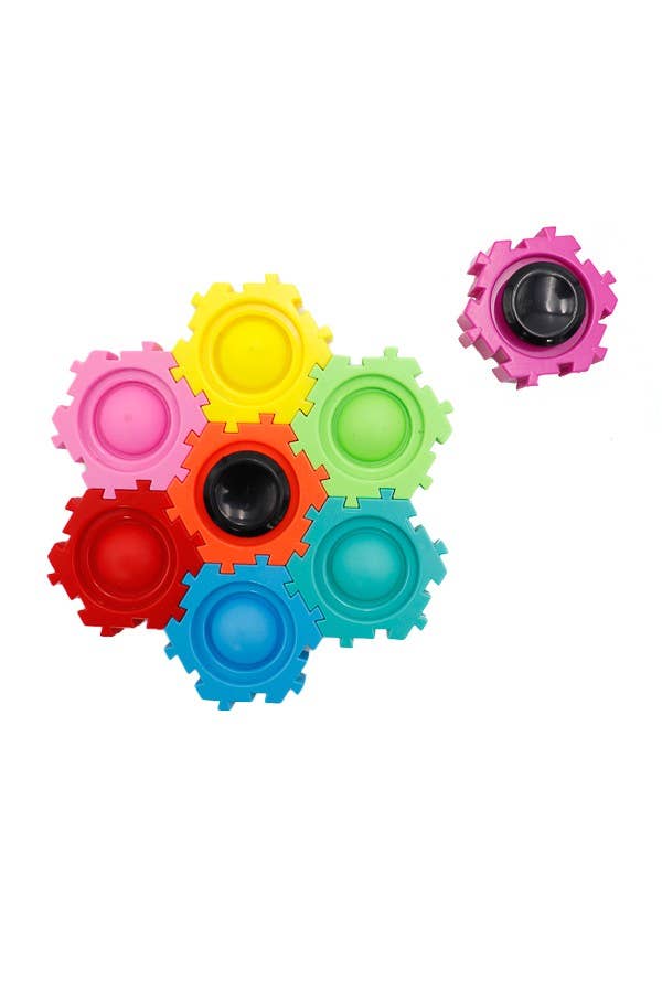 Cap Zone – wholesale Fidget Toy - Barn – Pussel Gemensam bubbla Pop Gyro Fidget 8 PC Spinner7