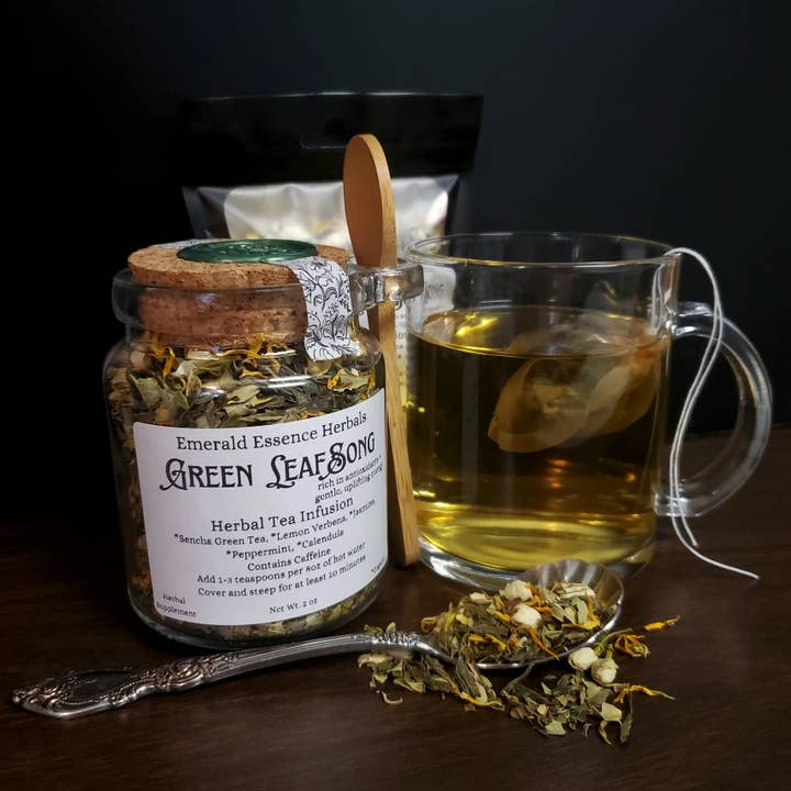 Green LeafSong | Herbal Tea for Gentle, Uplifting Energy for wholesale by Emerald Essence Herbals