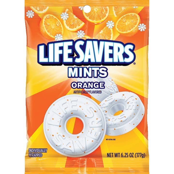 Shop The King - Wholesale Mints - LIFE SAVERS Orange Mints Candy, 6.25-Ounce Bag