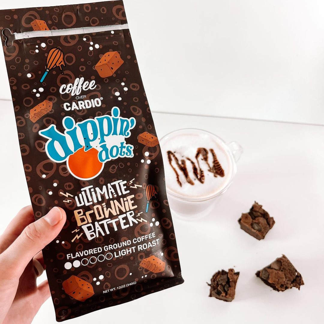 Coffee Over Cardio® - Wholesale Ground Coffee - Dippin' Dots® Brownie Batter Ground Coffee - Light Roast1
