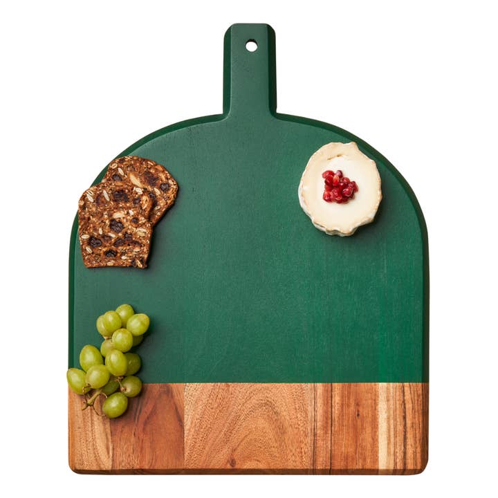 Tábua Biselada de Acácia Verde 15" x 12" por atacado de Sophistiplate