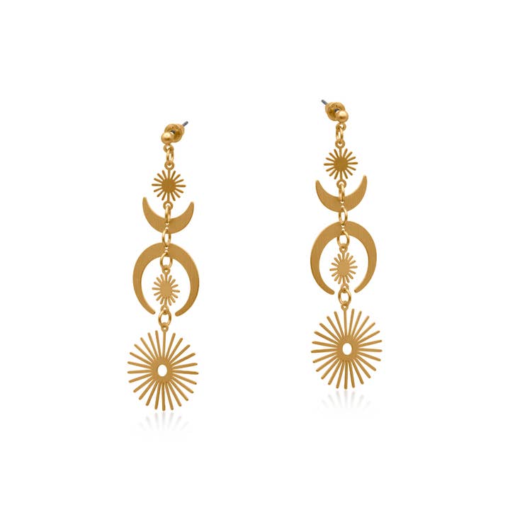 Delphi Altar Statement Earrings for wholesale by Big Metal London