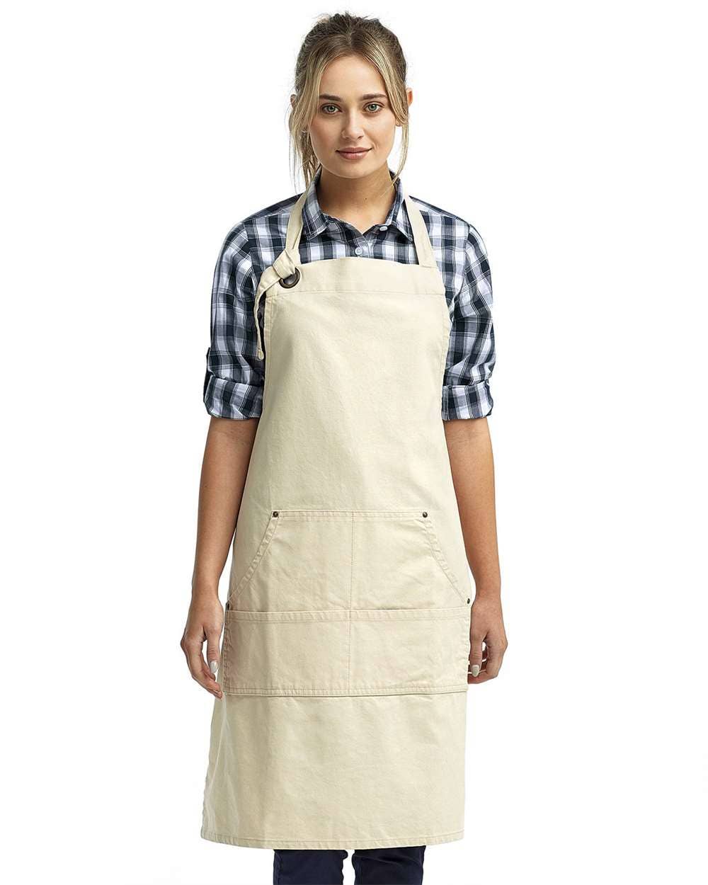 MYES BULK APPAREL - Wholesale Apron - Artisan Heavy Cotton Apron – Adjustable Neck and Multi-Pocke3