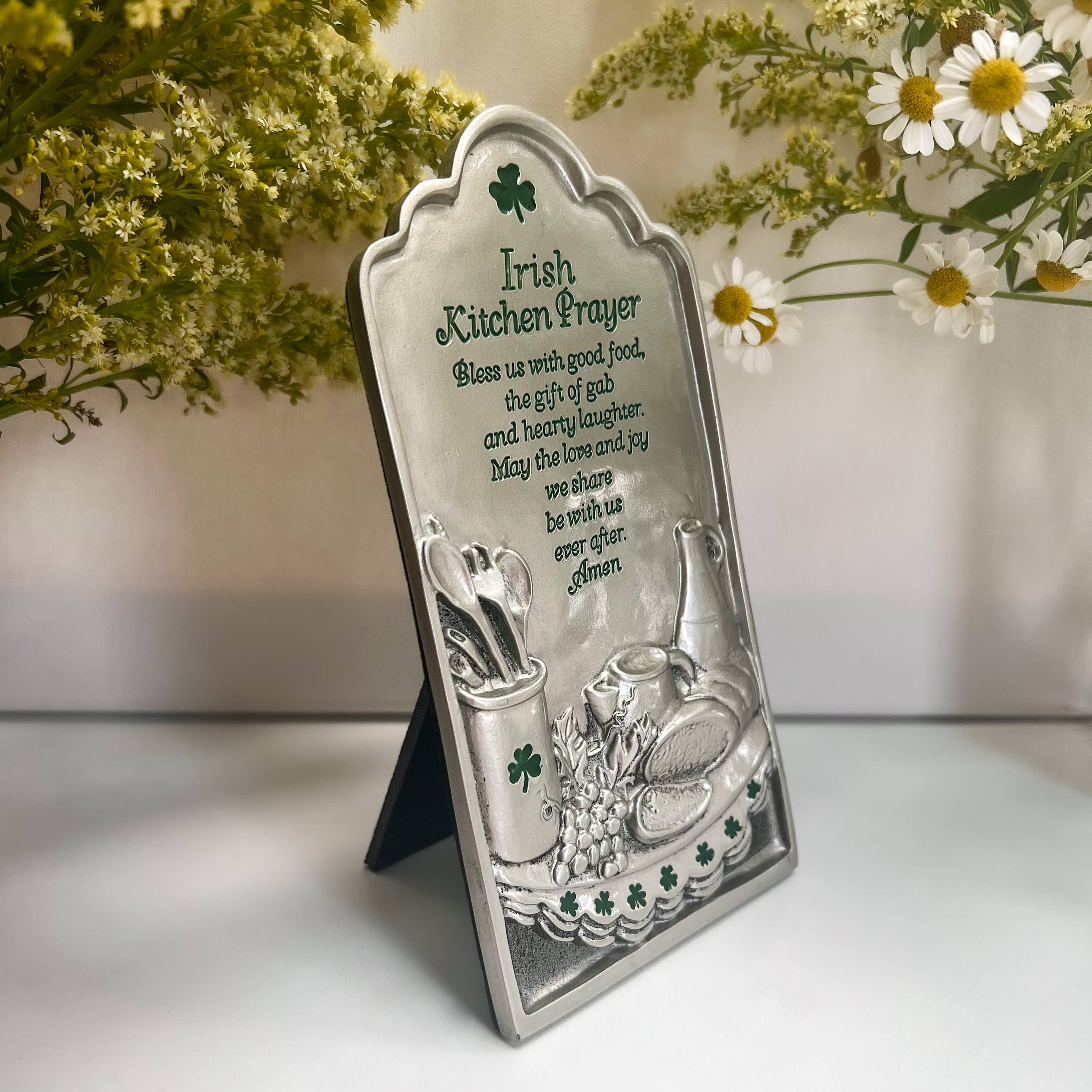 Abbey + CA Gift - Vendita all'ingrosso Targa da parete - Targa di preghiera Irish Kitchen4
