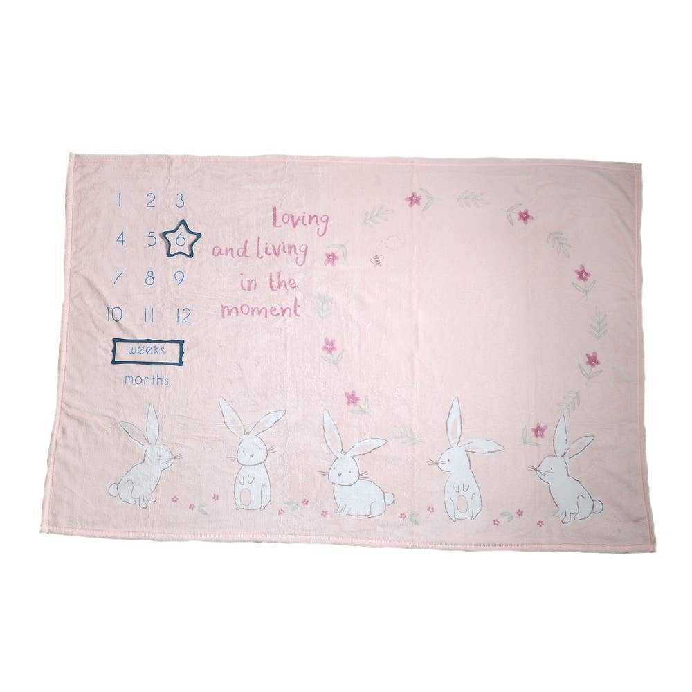 Ziggle Baby – wholesale Milestone blanket – Child & baby – Bunnies Milestone Blanket1