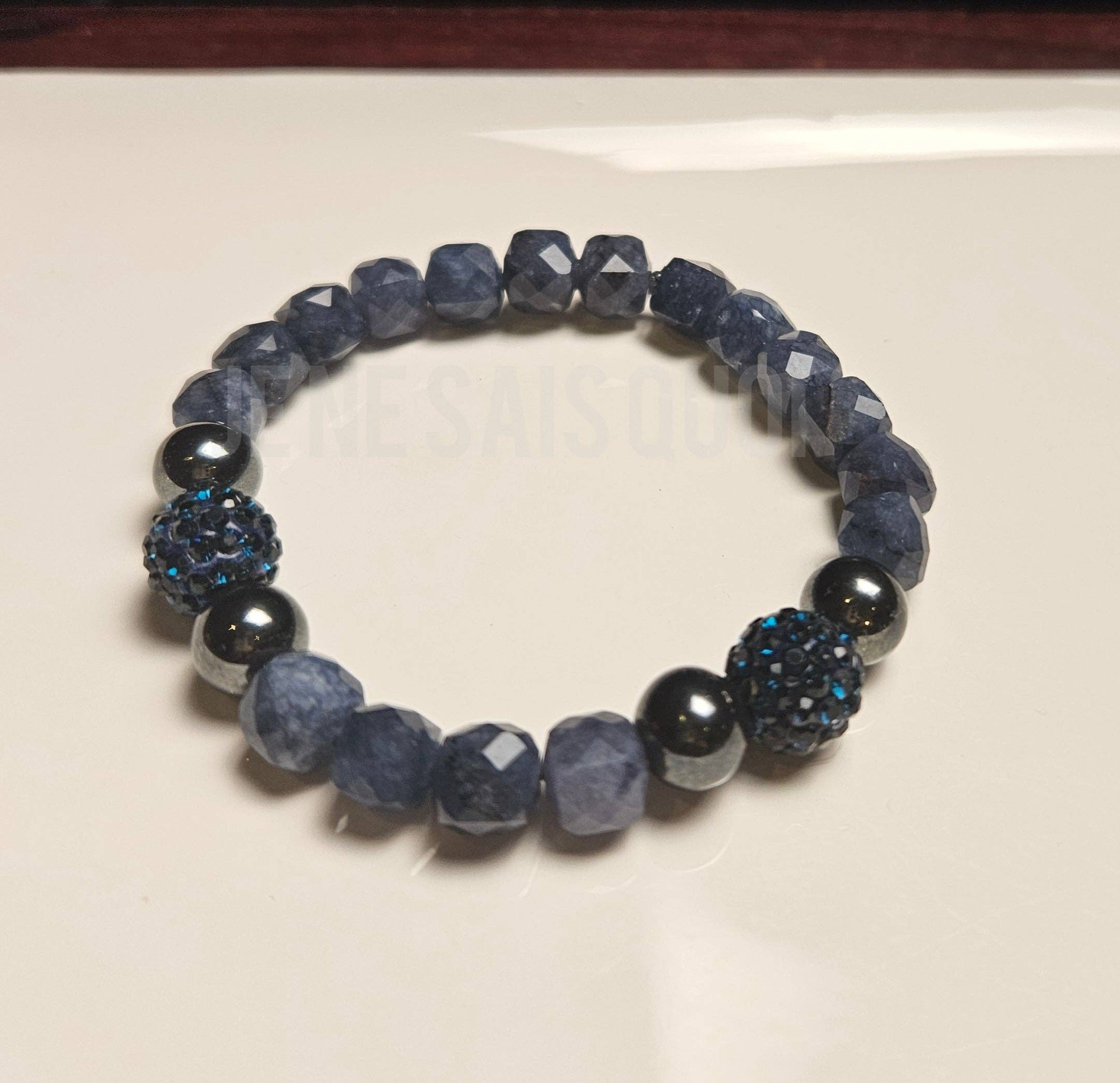 Je Ne Sais Quoi - Wholesale Beaded Bracelet - Luminous Grace- Limited Edition Blue Sapphire II1
