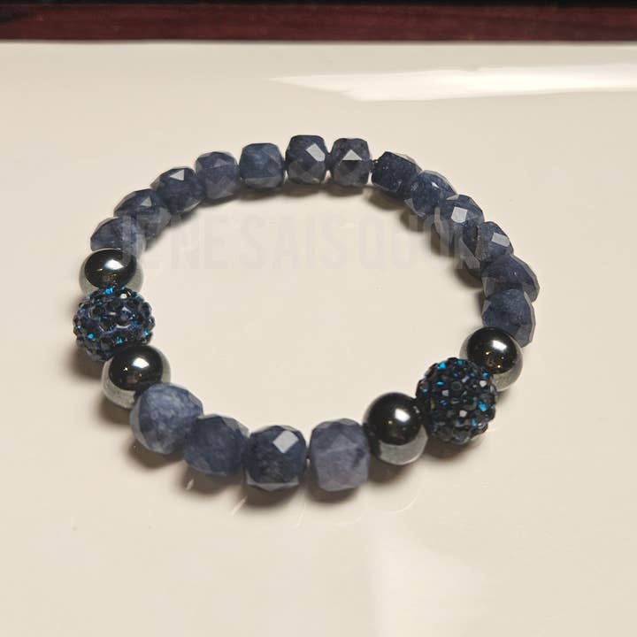 Je Ne Sais Quoi - Wholesale Beaded Bracelet - Luminous Grace- Limited Edition Blue Sapphire II1