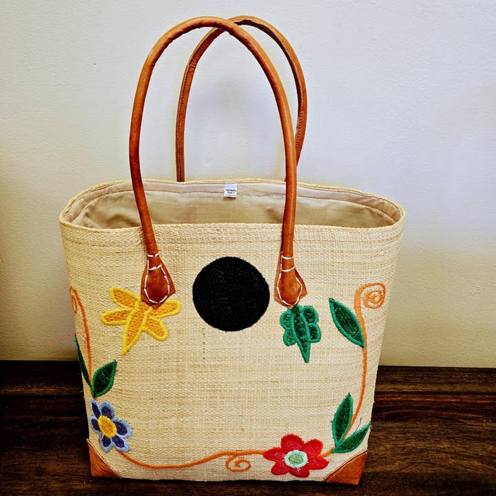 Madagascar Floral Tote Bag for wholesale by Gitzell FairTrade