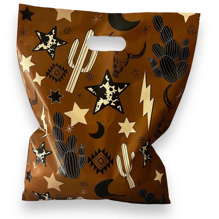 Trendy Chick Mailers - Wholesale Gift Bag - 12x15 Wild Wild West Merchandise Bag