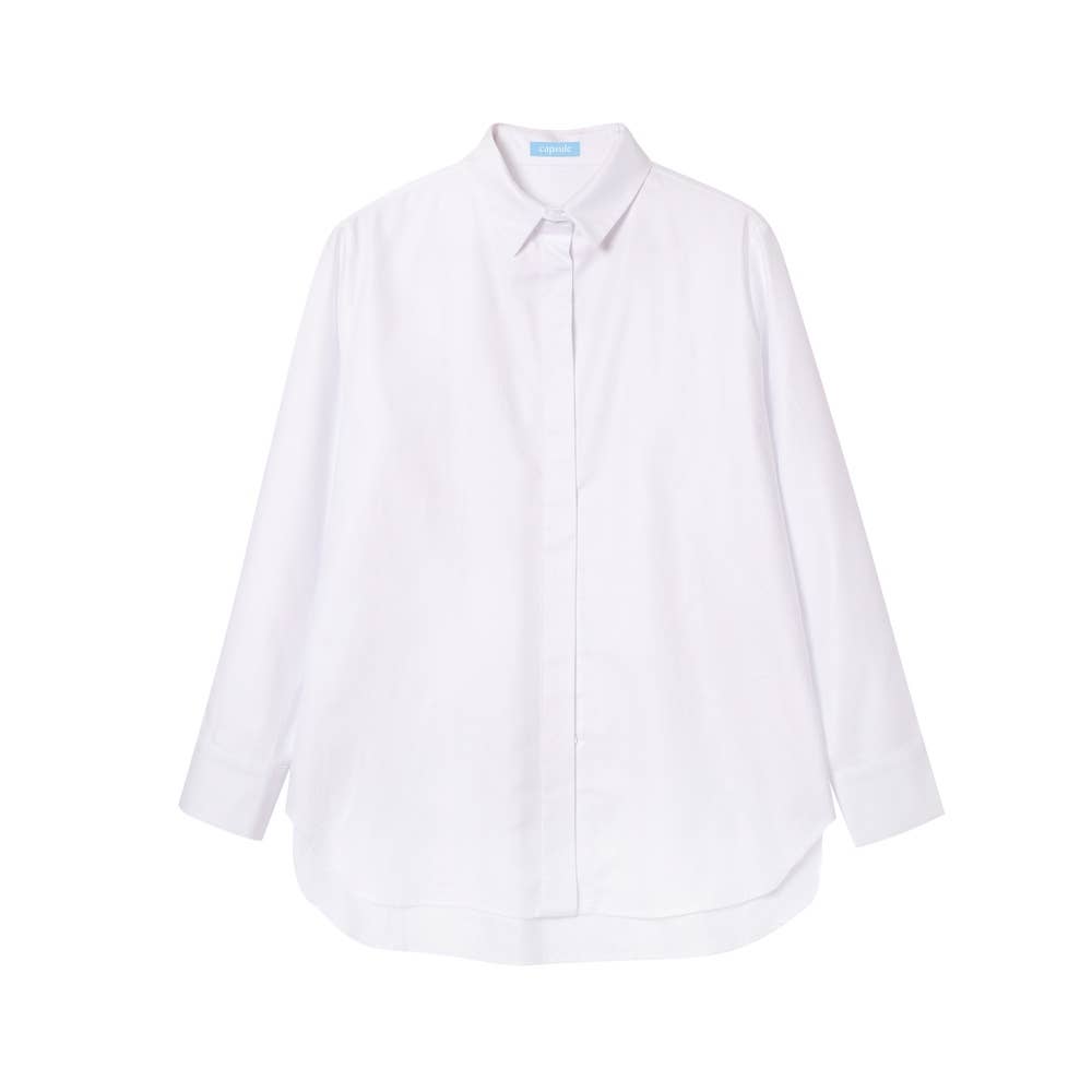 CAPSULE by Agnė Gilytė - Vente Chemise à col boutonné – femme - Chemise « FLORENCE » en coton de haute qualité1