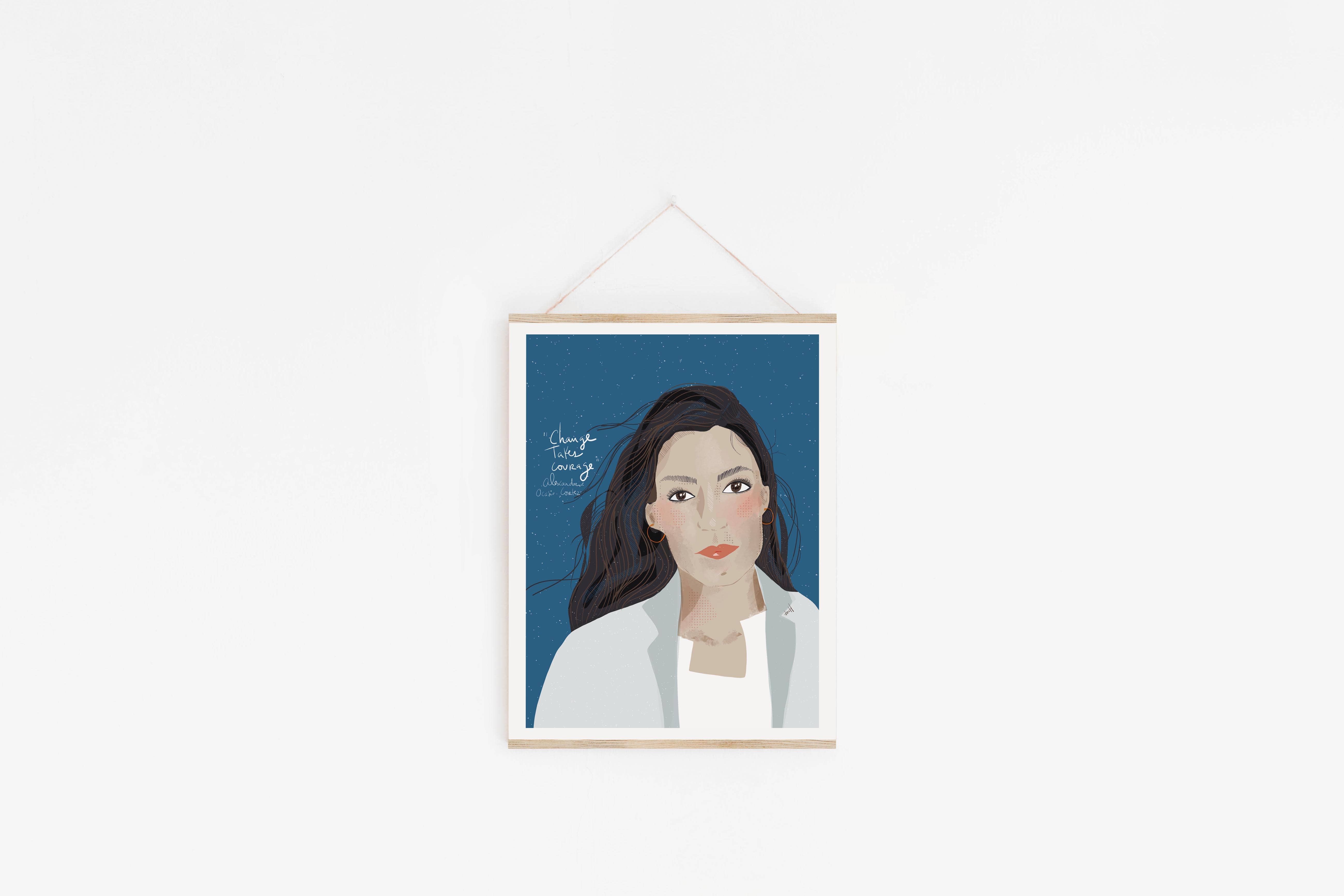 Violet Red Studio - Wholesale Everyday Greeting Card - Alexandria Ocasio Cortez  4
