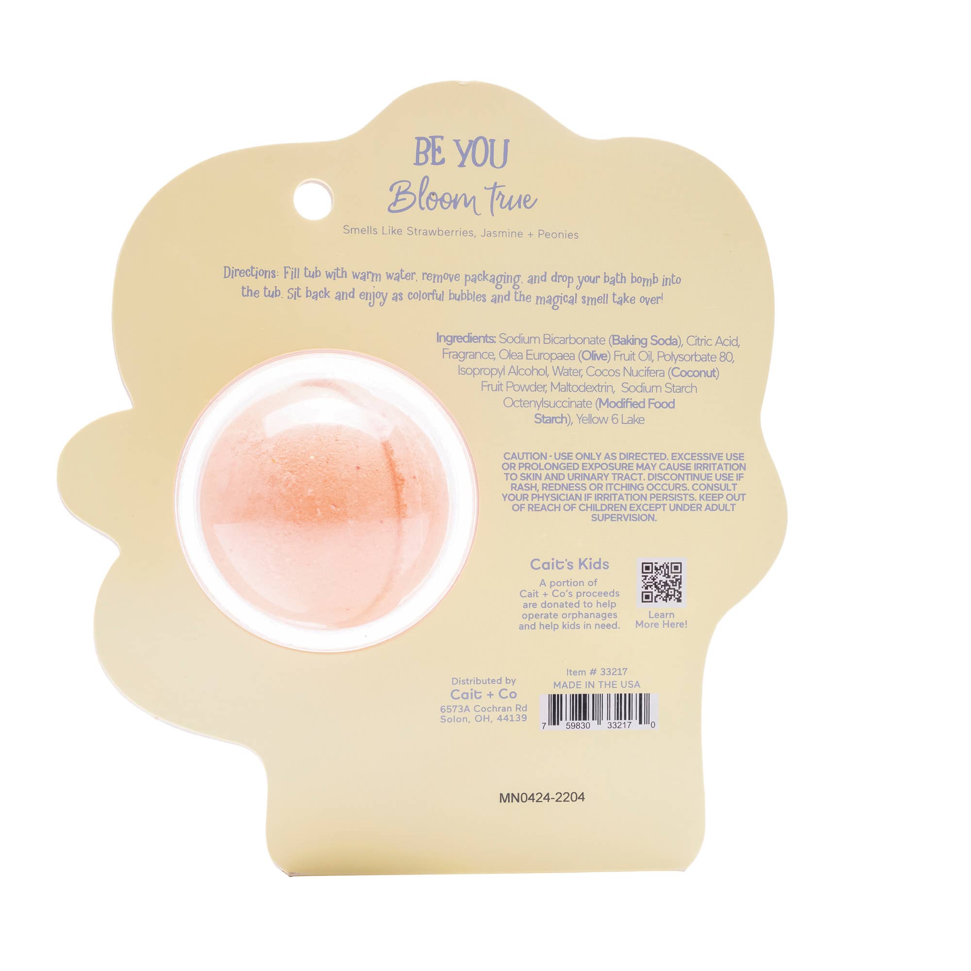 Cait + Co - Wholesale Bath Bomb/Fizz - Flowers Clamshell Bath Bomb - Be You, Bloom True2