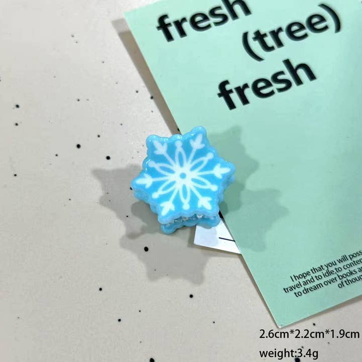 SoapElenGlen - Wholesale Hair Clip - Women's - Santa Penguin & Deer Mini Hair Clip, Christmas Hair Claw4