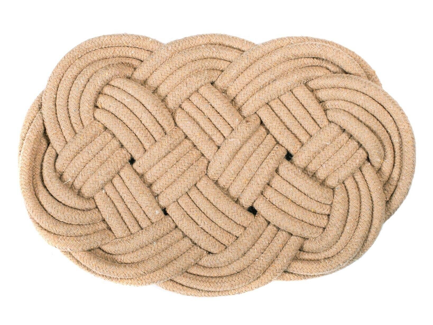 H&amp;H – Base para tacho por atacado – Base de Panela Oval em Algodão Bege cm 27X172