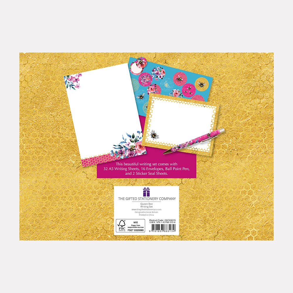 The Gifted Stationery Company – wholesale Kontorsmateriel/Notecard Set – Skrivset – Queen Bee2