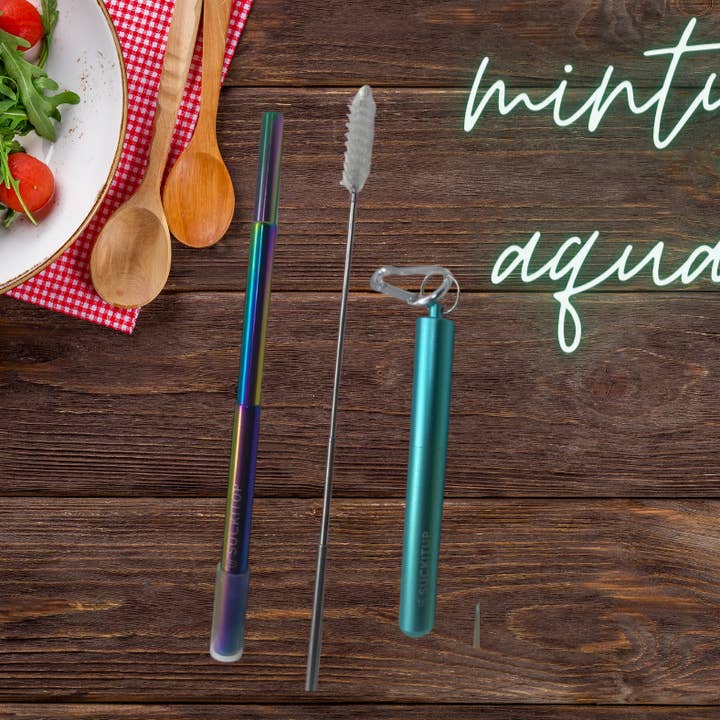 Suck It Up Straws - Wholesale Drinking straw - 3n1 Telescopic Straws with Case and Telescopic Cleaning Brush56