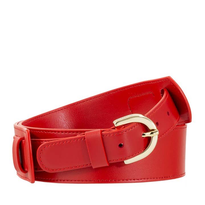 Cinturón de Mujer de Cuero Dudu H 40 mm Rojo para venta al por mayor de dudu