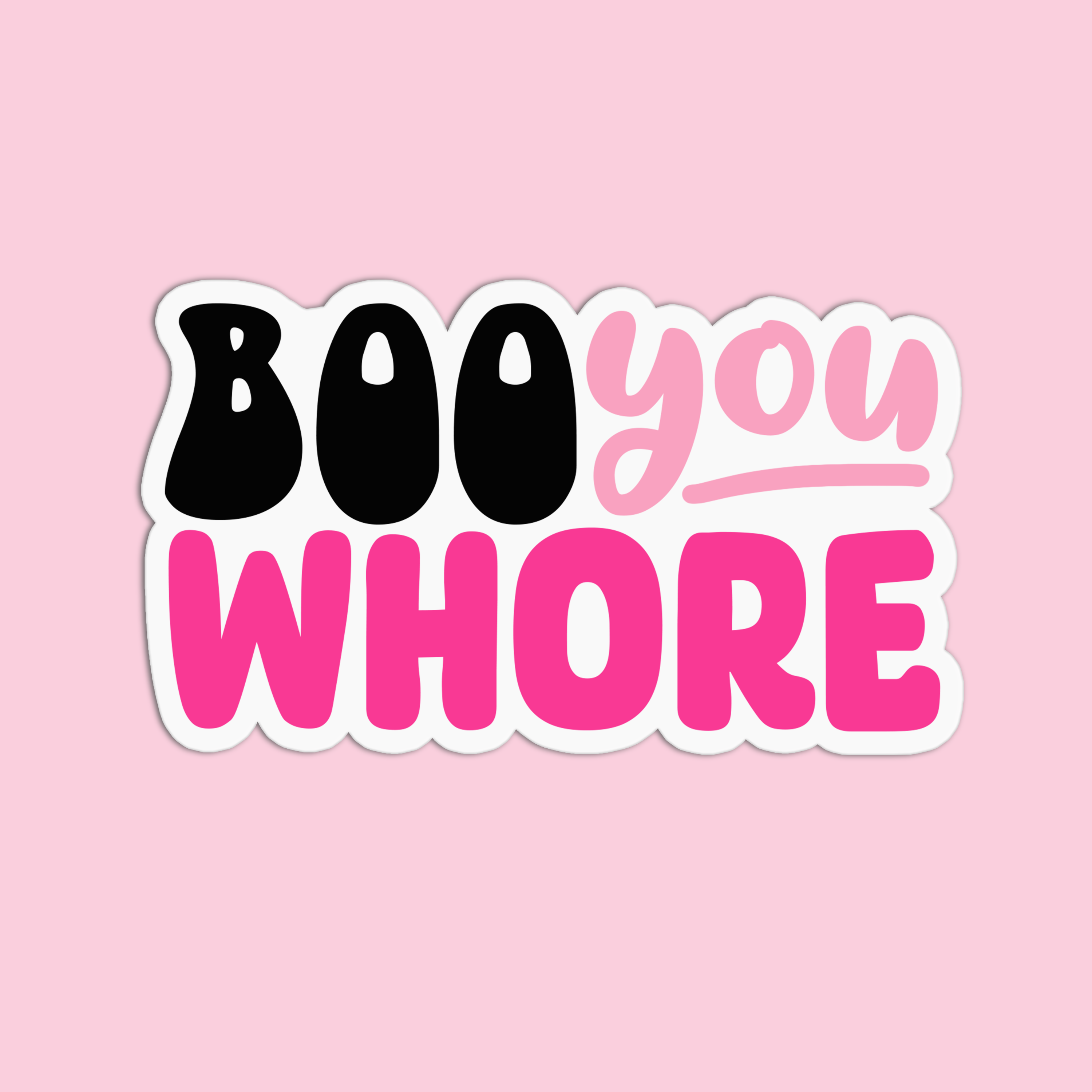 Wholesale Mean Girls Boo You Whore Vinyl Waterproof Stickers for your store  - Faire
