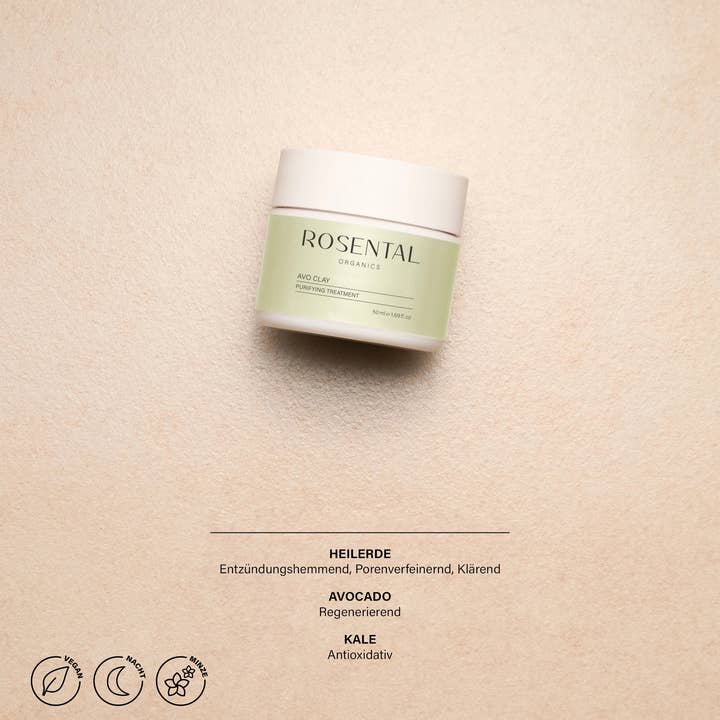 Rosental Organics – wholesale Ansiktsmasker – Avo lermask | renande behandling3